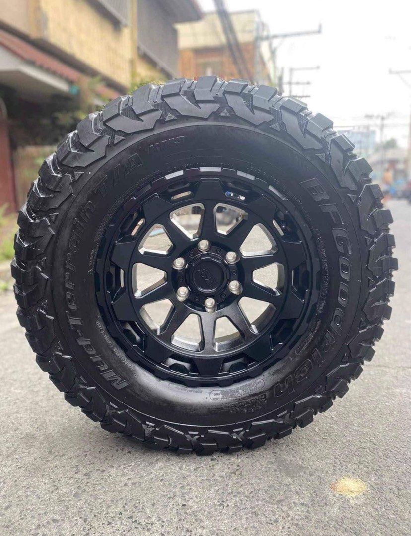 BLACK RHINO ROTOR MAGS AND TIRE SET R17, Car Parts & Accessories, Mags ...