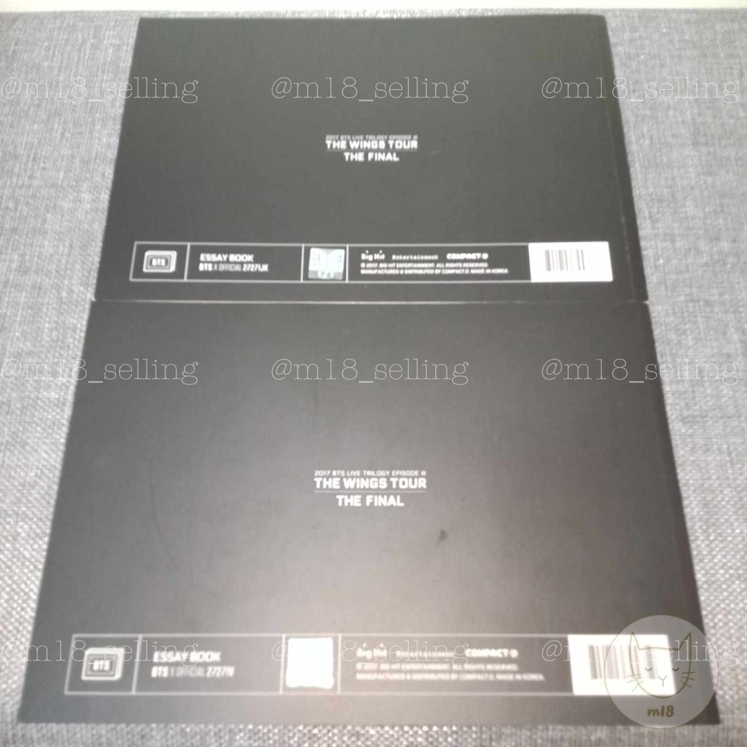 [m18 BTS MERCH] BTS THE WINGS TOUR THE FINAL PHOTO ESSAY BOOK (Taehyung