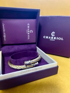 CHARRIOL Celtic Stainless Steel Two-Tone Bangle MEDIUM