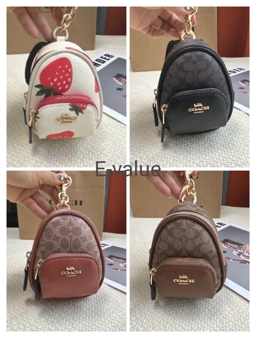 Coach backpack coin purse sale