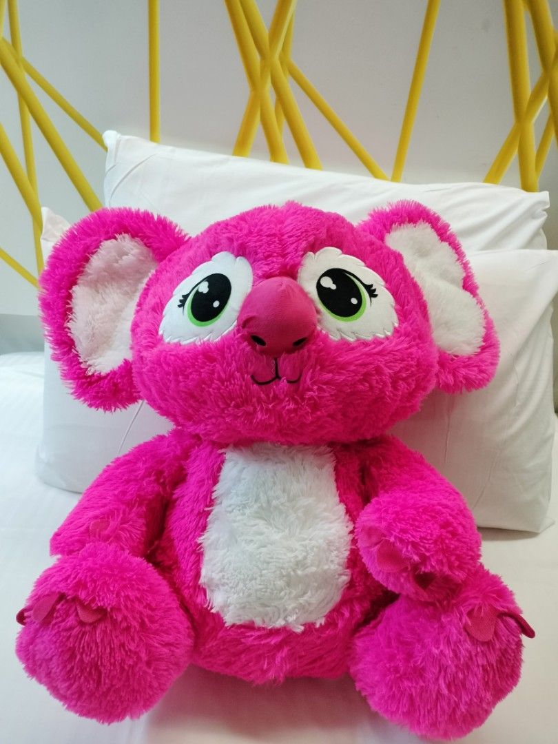 Cute Pink Bear Stuffed Plushie (~30cm), Hobbies Toys, Toys