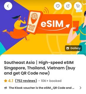 E-sim for Singapore/Thailand/Vietnam