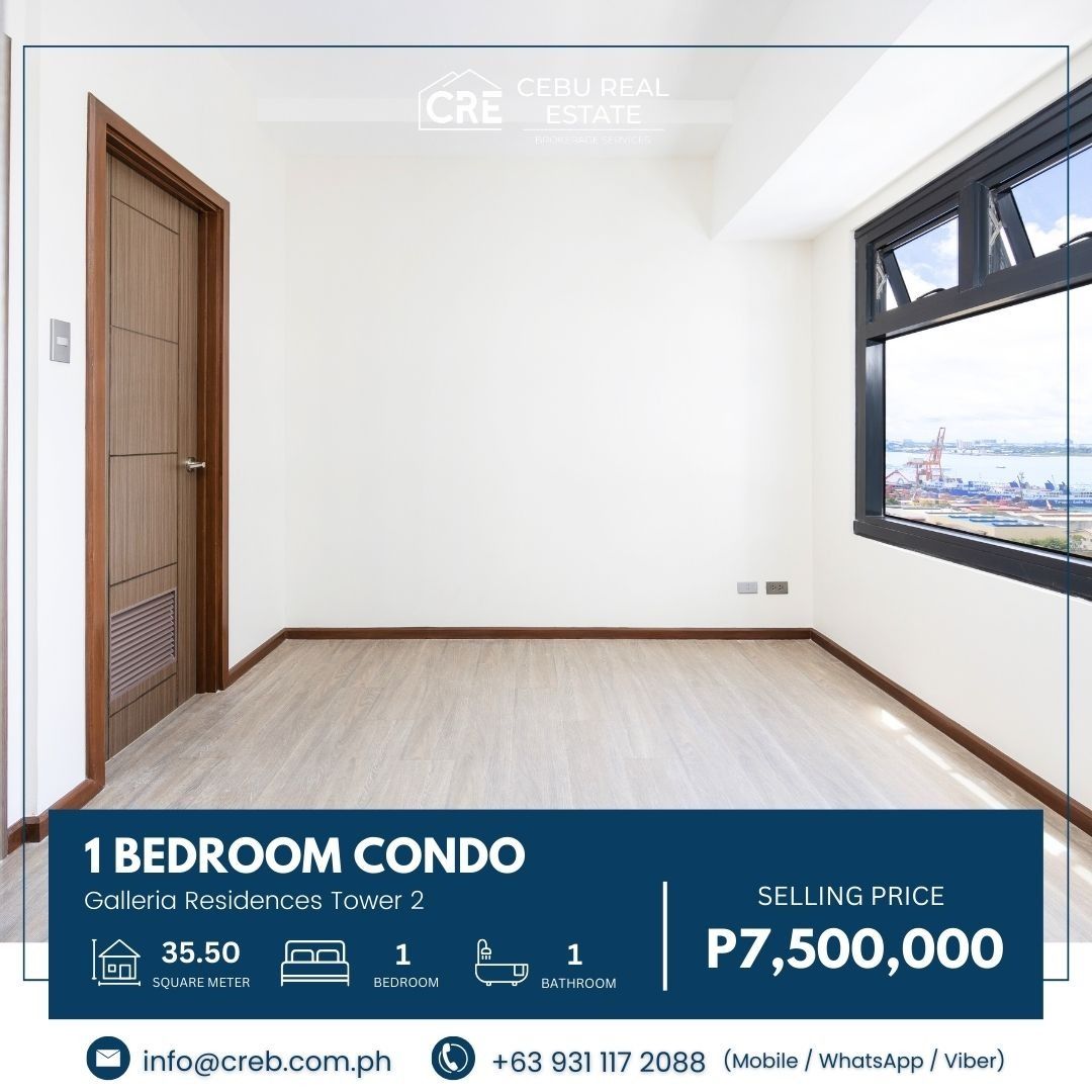 FOR SALE One Bedroom Condo + Parking at Galleria Residences, Property