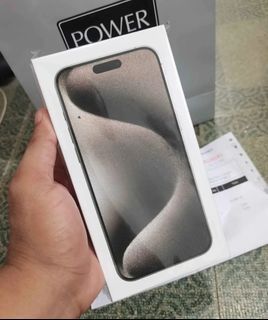 For sale brandnew sealed iphone 15 pro max 512gb natural titanium powermac purchased
