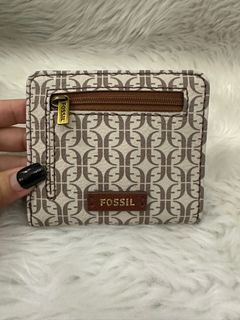 Fossil snap wallet with zipper for women