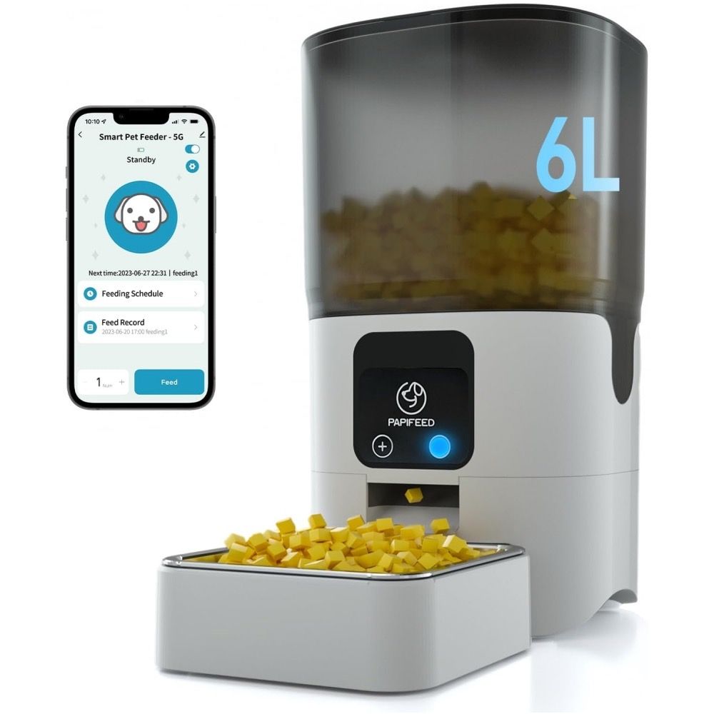 FREE DELIVERY INSTOCK CHEAPEST 6L Smart Automatic Cat Dog Pet Feeders Food Dispenser With APP Control For Remote Feeding Pet Supplies Homes Other Pet Accessories on Carousell