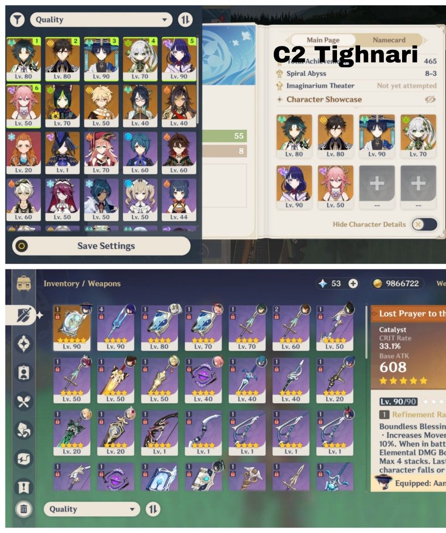 Genshin Impact account (Category: Others) located in Cabanatuan. Submitted by zeroshopp (Listing ID 1308980666, Image 1). Description: .