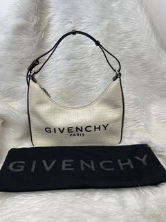GIVENCHY Off White Moon Cut Out Hobo Bag