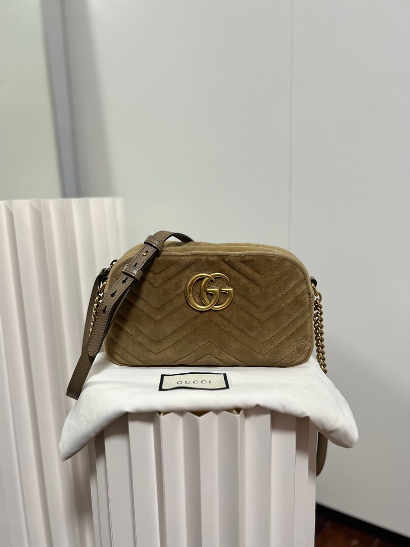 Gucci marmont velvet camera bag on sale