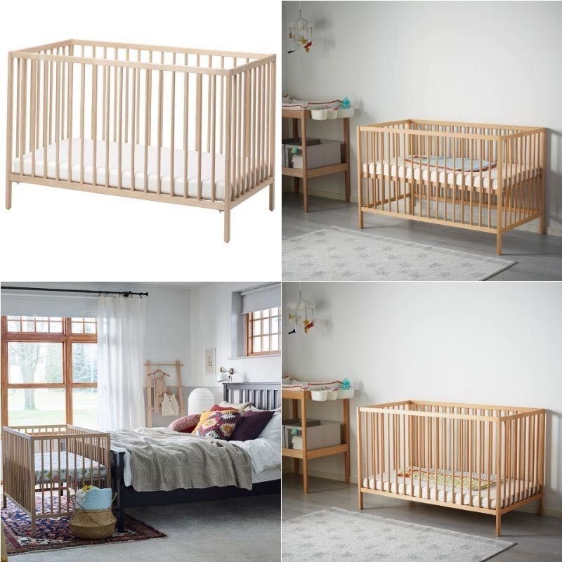 IKEA SNIGLAR cot and IKEA KRUMMELUR mattress set, Babies & Kids, Baby