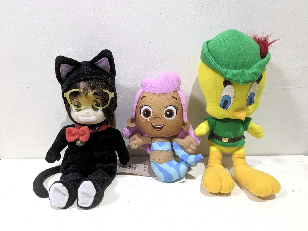 Imported Collectible Plushies (Category: Plushies & Soft Toys) located in Manila. Submitted by little_ek_house (Listing ID 1308829973, Image 1). Description: FIXED PRICE Dr. Slump Arale Chan(cat costume): 11in- 500pesos (Sold) Fisher-price Bubble Guppy Girl Mermaid- 400pesos Robinhood Tweety bird- 500pesos UK imported Preloved/Surplus 📍Location: Manila ⭐ No Physical Store ⭐ Ships Nationwide ⭐ Shipping fee shoulder by the buyer ⭐ COD on small ite