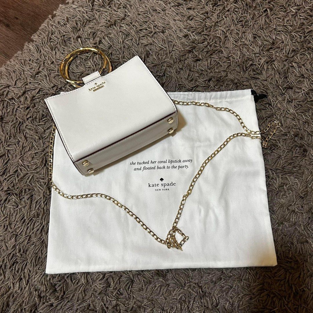 KATE SPADE White Rock Road Mini Sam Ladies Luxury Bags Wallets on Carousell