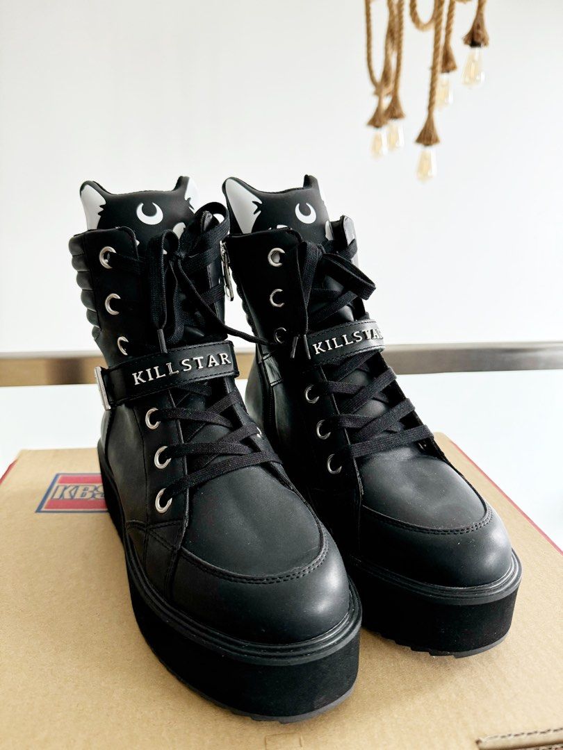 Killstar Keiko Kitty High Tops Boots