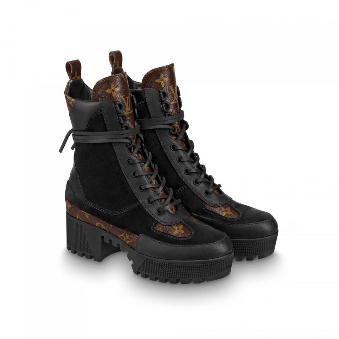 Louis Vuitton Laureate Platform Desert Boot Black 1A4XXZ Women s Fashion Footwear Boots on Carousell