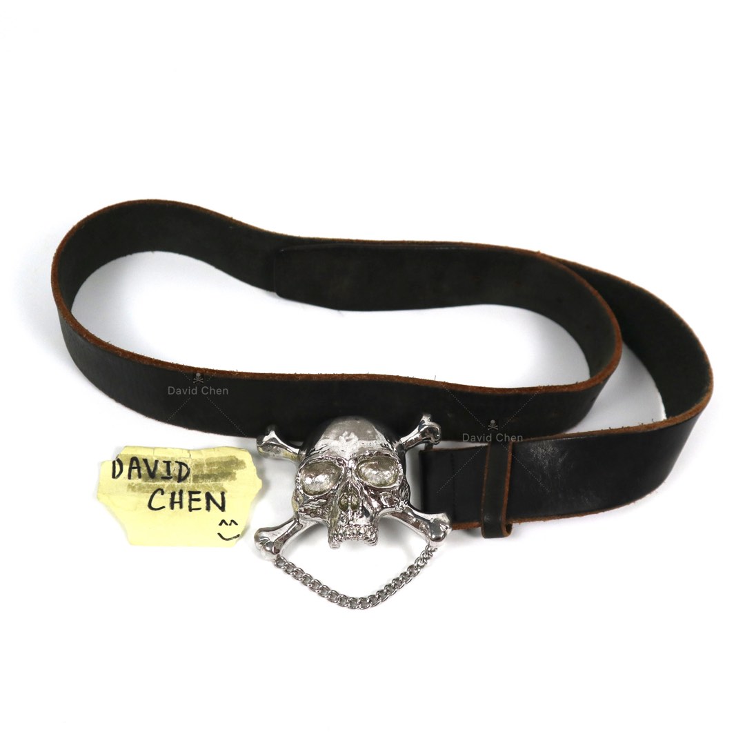 MASTER MIND × YOBOSS Skull backle belt MASTERMIND SKULL TAPED BELT - GRAY – Creme321