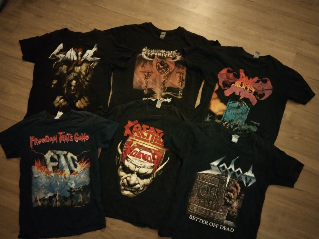 Metal Band Tees T shirt Baju Band and Horror Movie Tee