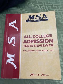 MSA COLLEGE ADMISSION TEST REVIEWER
