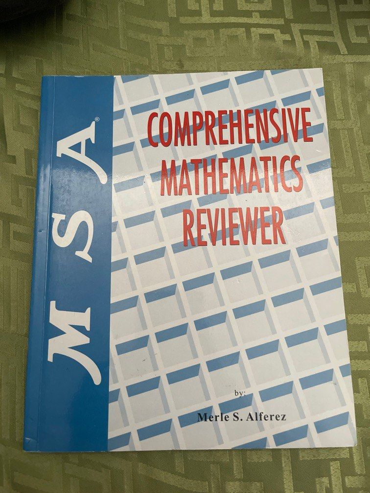 MSA MATH REVIEWER (Category: Textbooks) located in Quezon City. Submitted by needs4less (Listing ID 1308855353, Image 1). Description: .