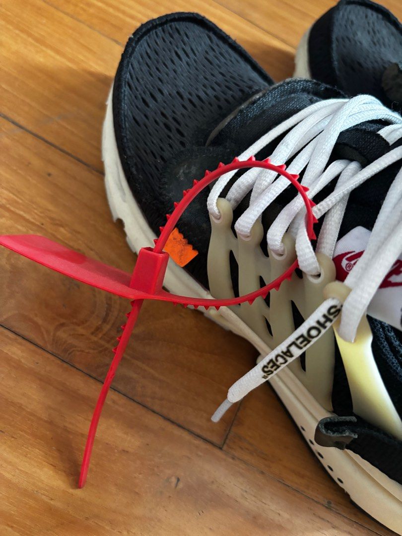 nike off white presto zip tie