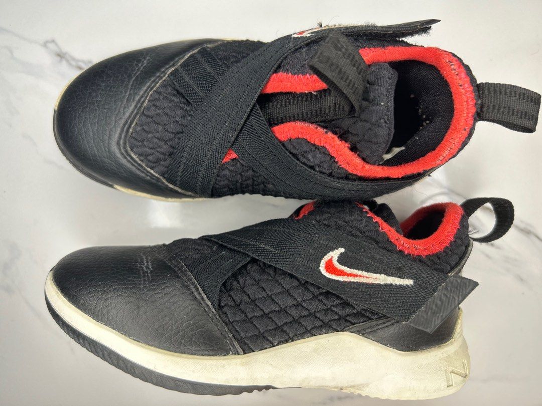 Nike LeBron James Soldier XII GS 12 Toddler Size 10 C Black Red Boys AH1690 001 Babies Kids Babies Kids Fashion on Carousell