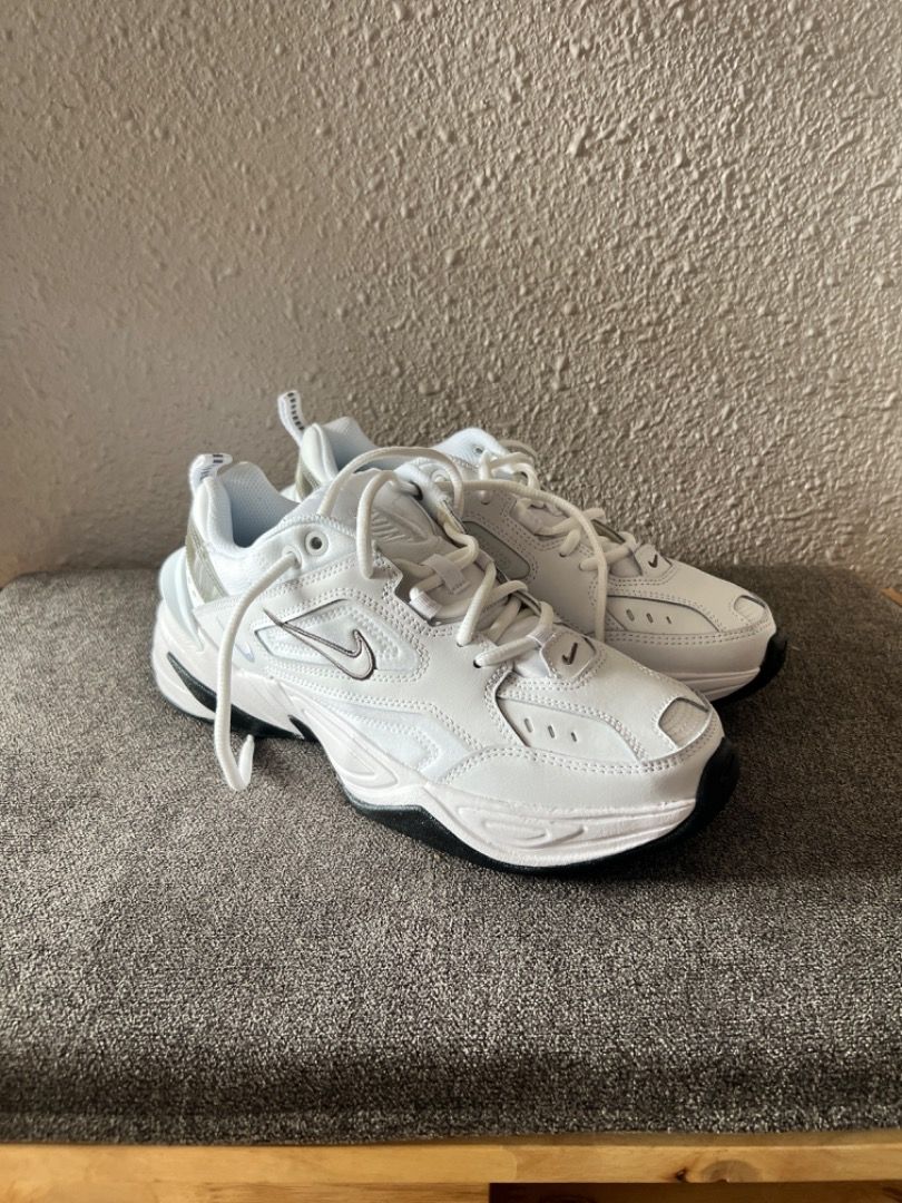 Nike M2K Tekno White Cool grey Black Women s Fashion Footwear Sneakers on Carousell
