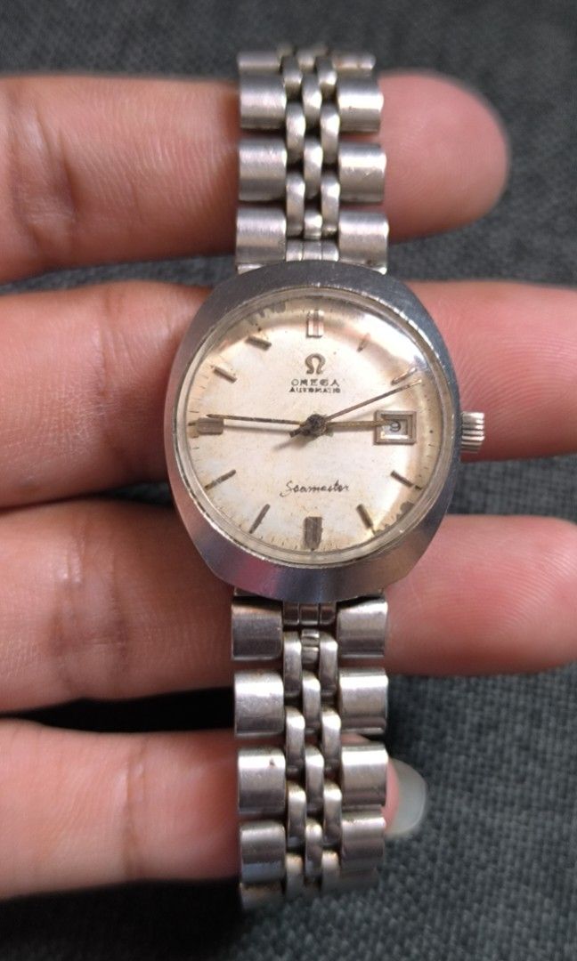 Omega Seamaster (Category: Women's Watches) located in Taguig. Submitted by tester1x (Listing ID 1292891126, Image 2). Description: AS IS (either working or not, either need service or some replacement) BUY AT YOUR OWN RISK! Vintage ⌚ Omega Seamaster Automatic TOOL 102 566018 Original Bracelet 24.6MM 7" plus wrist size.