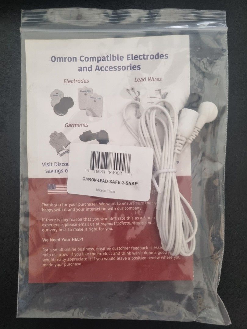 Omron Tens Machine Compatible - Lead Wire (Category: Medical Supplies & Tools) located in Manila. Submitted by hellostreetmarket_ (Listing ID 1308857454, Image 1). Description: from the US lead wire compatible with Omron Tens Machine.