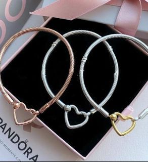Pandora bracelet heart closure clasp