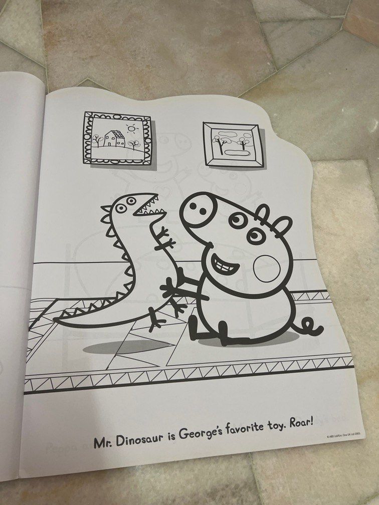 Peppa Pig giant coloring book, Hobbies & Toys, Books & Magazines ...