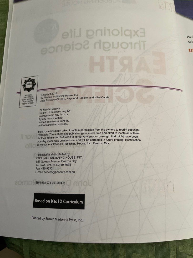 Phoenix exploring lofe through science senior highschool (Category: Textbooks) located in Quezon City. Submitted by needs4less (Listing ID 1308861725, Image 2). Description: .