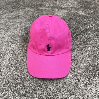 Ralph Lauren pink small logo dad hat