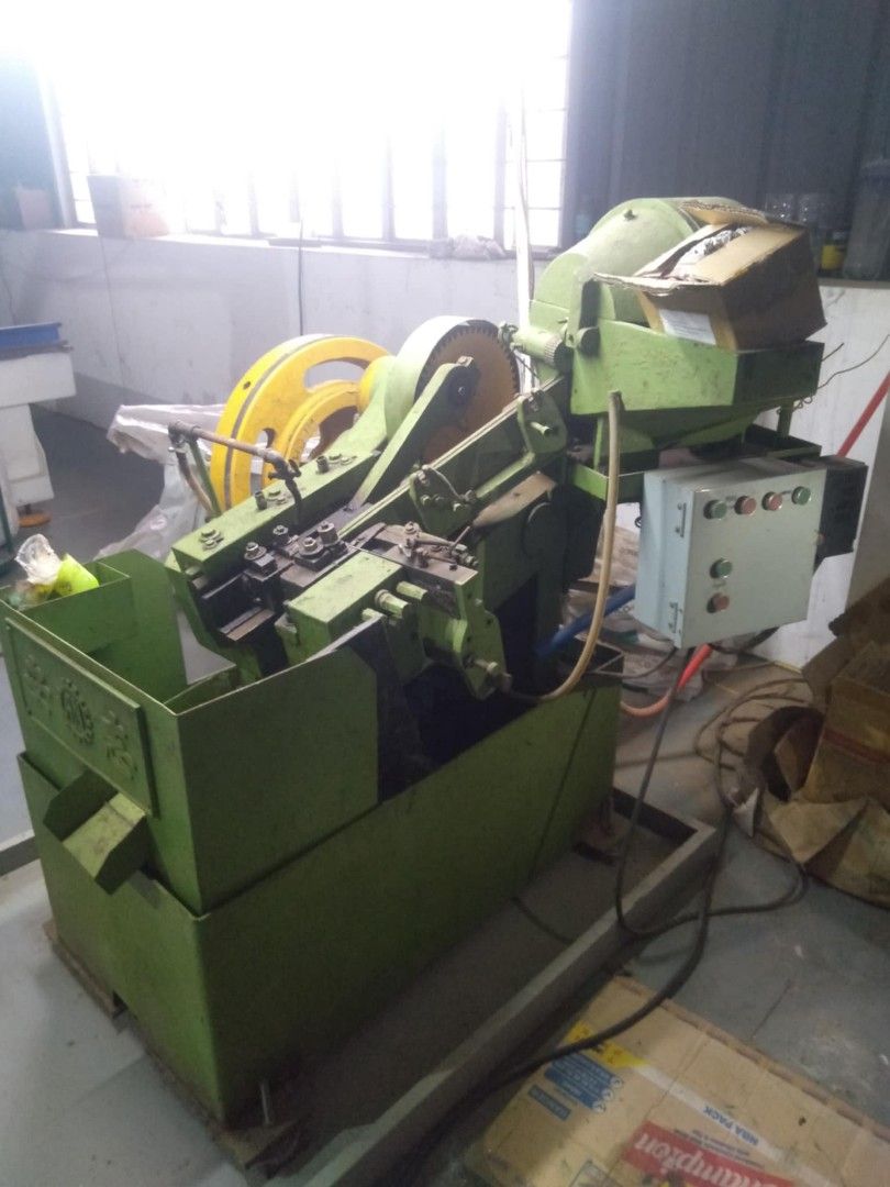 Screw heading and threading machine (Category: Industrial Equipment) located in Manila. Submitted by howardang151164 (Listing ID 1308891969, Image 3). Description: 2 pcs machine for making metal screws one heading machine and one threading machine total cost of P 90,000.00 for 2 machines, very robust, sturdy. screw sizes 6 x 5/8", 6 x 3/4" changeable threading dies..