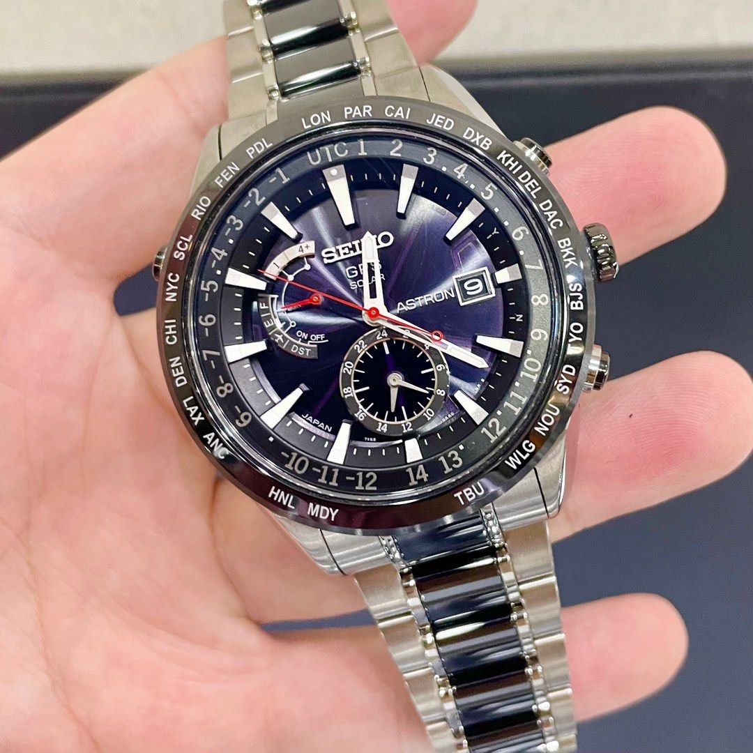 Seiko Astron GPS Solar Watch in Titanium Ceramic SAST015G