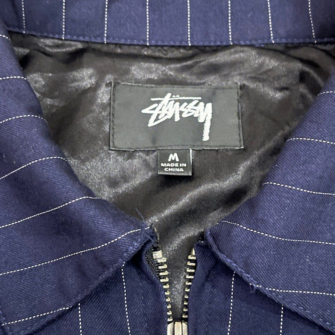 Stüssy x Comme des Garçons Pin Striped Bing Jacket Navy