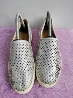 TANDY Silver Slip-on Shoes