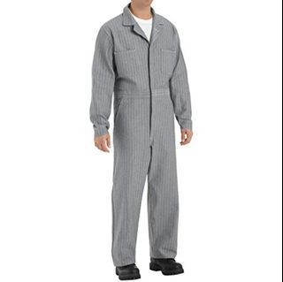 (XL) TESS Hickory Stripe Work Chore Coverall Overall