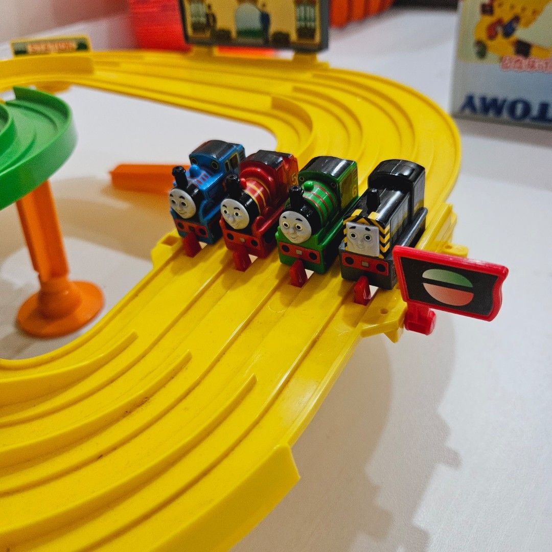 Tomy Thomas Race in the Rails 2002 (Category: Vehicle & Diecast Models) located in Quezon City. Submitted by beverlysy (Listing ID 1308850310, Image 2). Description: complete with box what you see is what you get rare collectible battery operated.