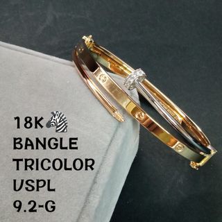 Tricolor & YG Nail Cartier Bangle