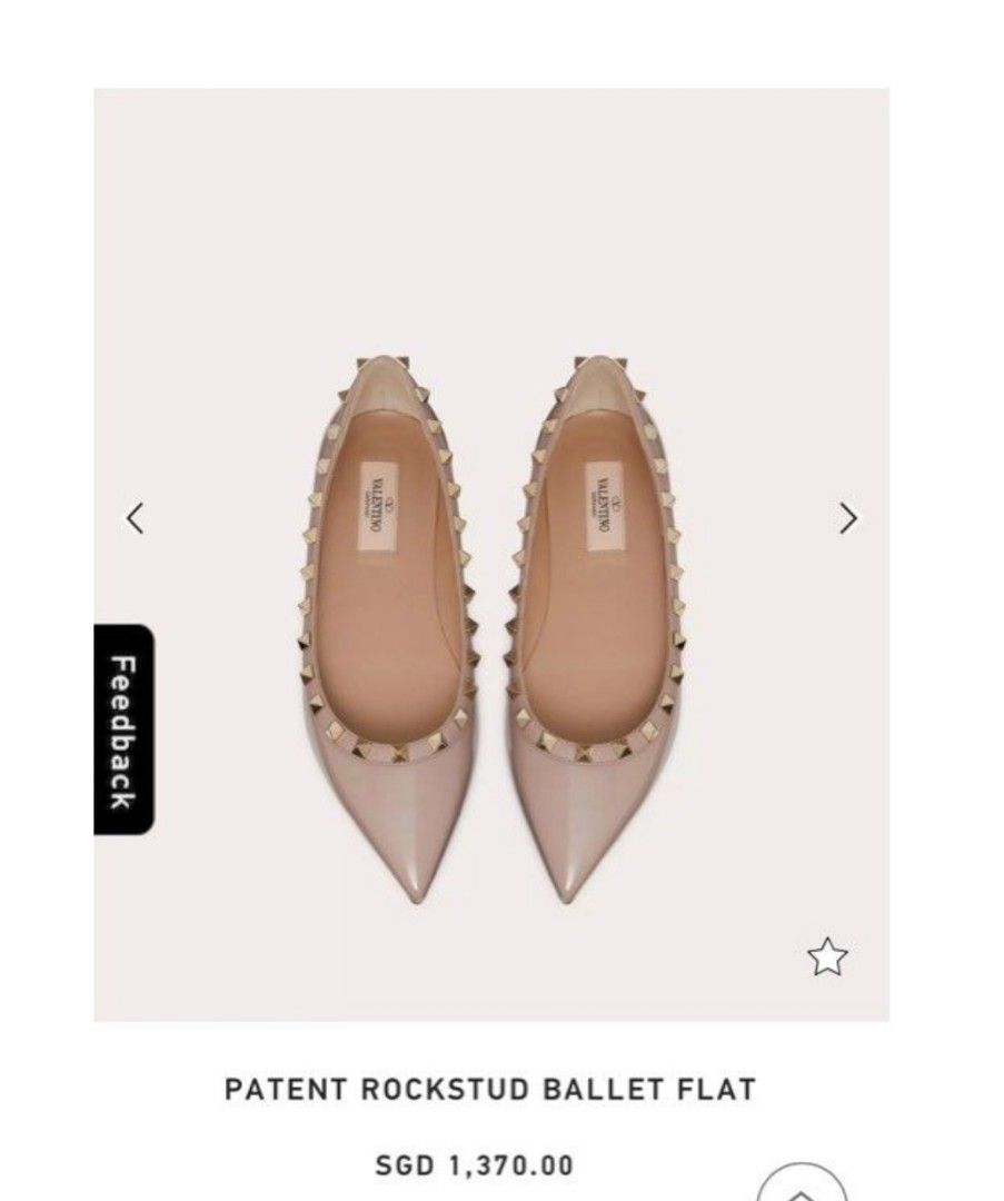 Valentino rockstud ballet flat outlet