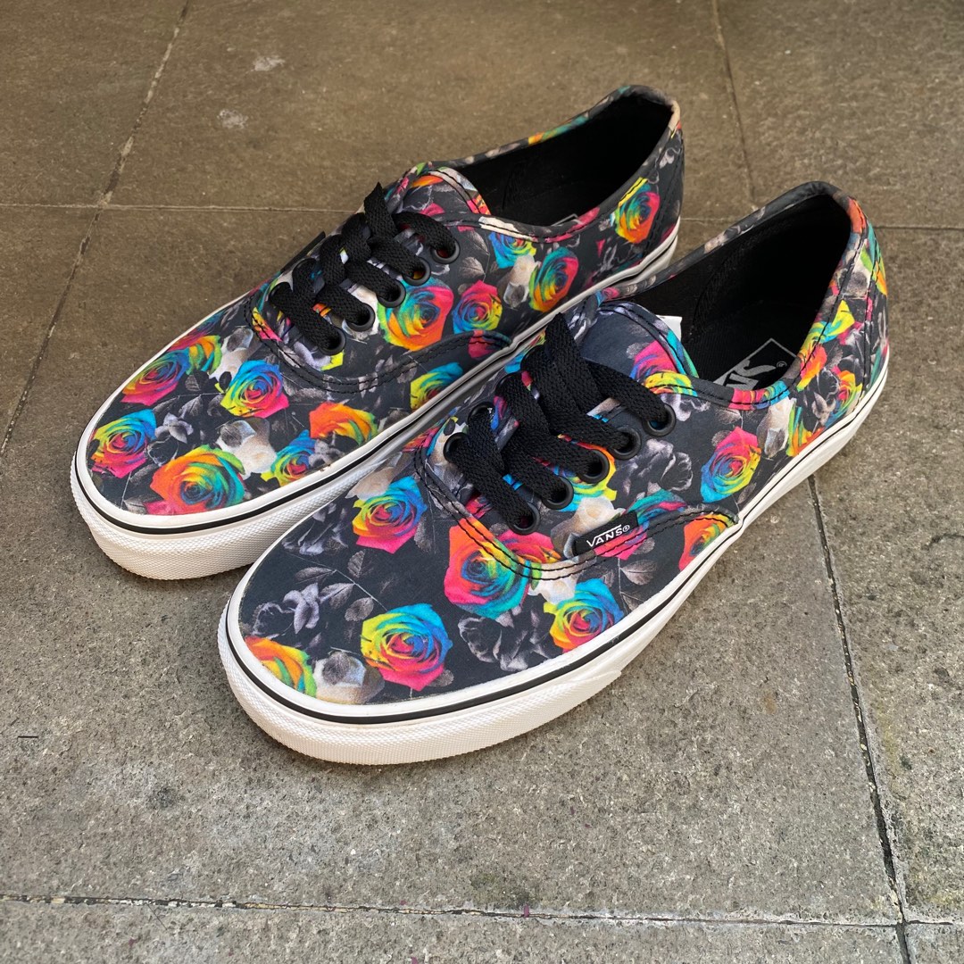 Vans rainbow floral best sale