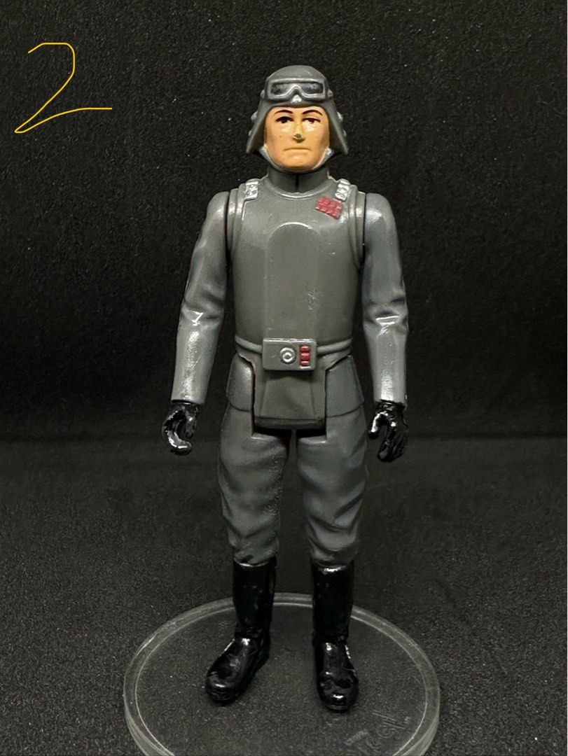 Vintage Star Wars At At Commander 1980 (Category: Vintage Collectibles) located in Pasig City. Submitted by pao0064 (Listing ID 1308939837, Image 2). Description: Vintage Star Wars At At Commander 1980. Price is per piece. Limbs are tight. Some nicks on the face paint. Some stickiness but can be washed. Overall displays well. #3 had his heels chewed off by some murder bears (priced lower at 580).