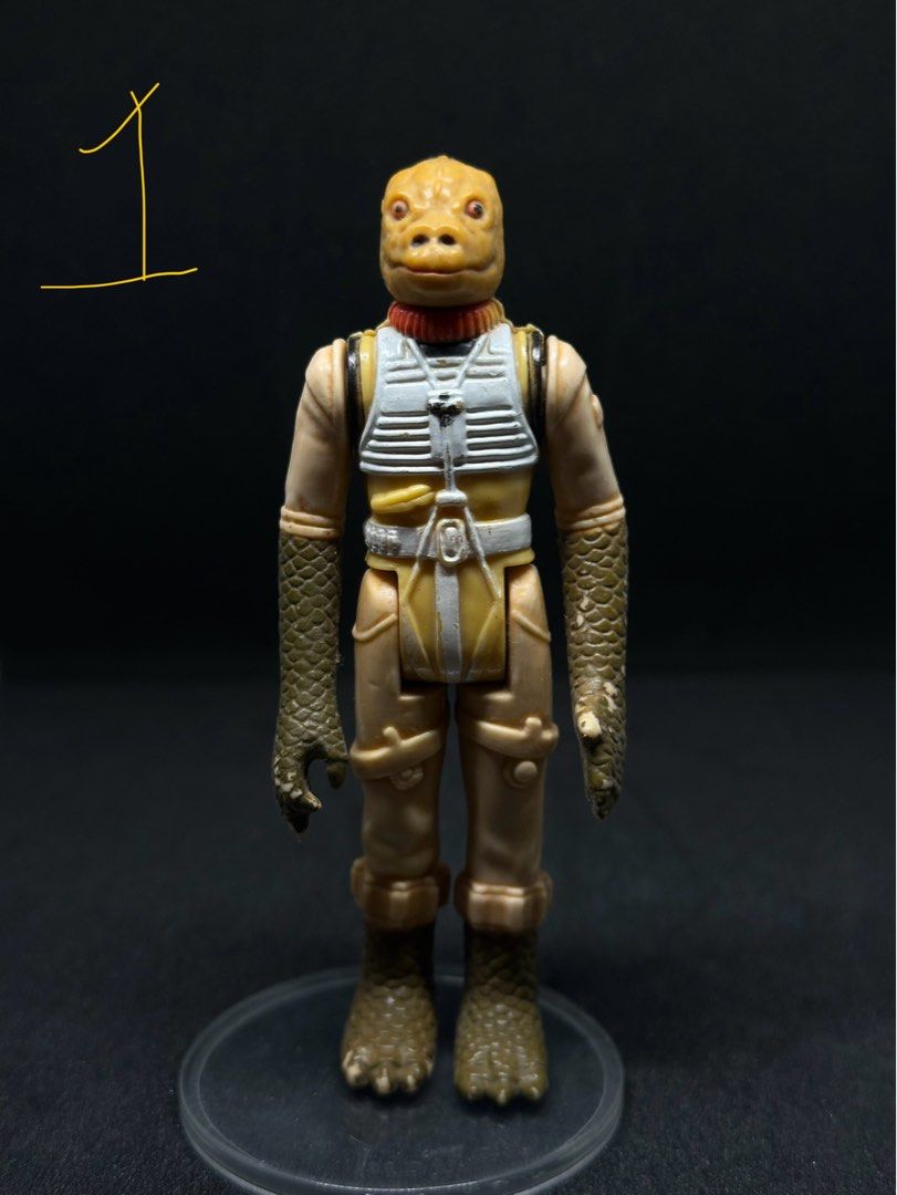 Vintage Star Wars Bossk (bounty hunter) (Category: Vintage Collectibles) located in Pasig City. Submitted by pao0064 (Listing ID 1308936601, Image 1). Description: Vintage Star Wars bounty hunter Bossk (1980). Price is per piece. Limbs are good and tight. Minor nicks on the paint but overall displays well..