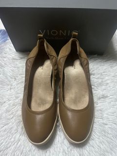 VIONIC Wedge Jacey Toffee Brown Shoes - Women S38