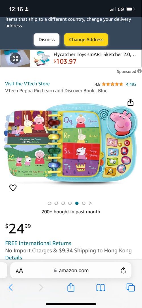 VTech Peppa Pig Learn and Discover Book, 兒童＆孕婦用品, 嬰兒玩具