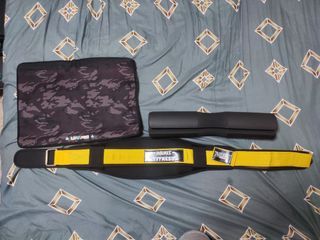 Weightlifting Belt & LivePro Barbell Pad