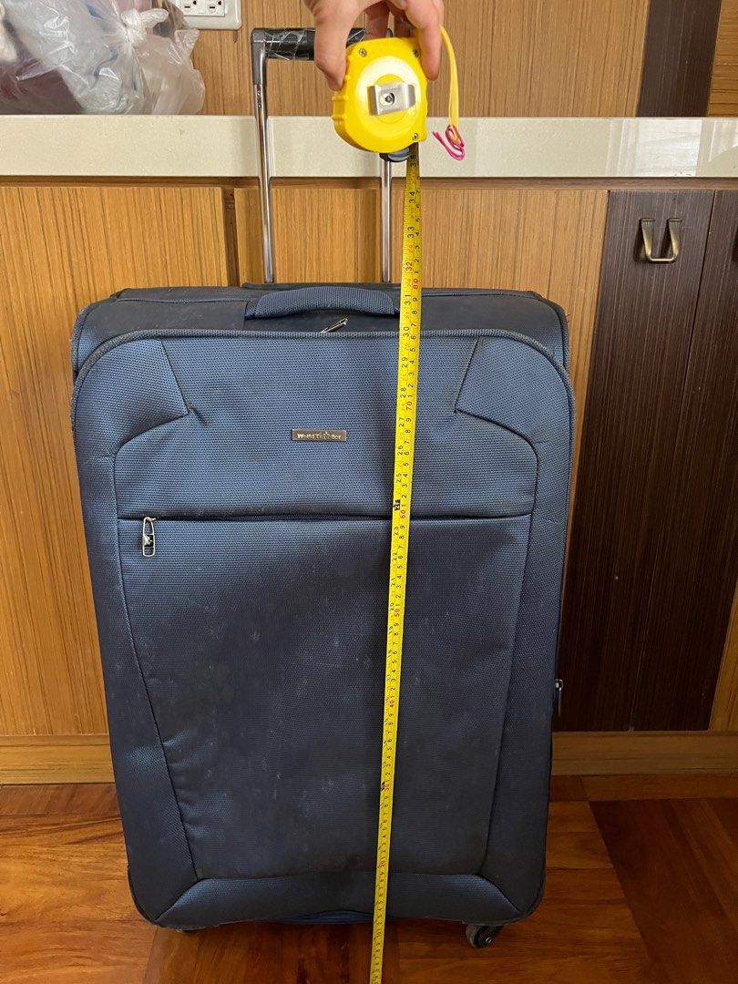 World Traveller Luggage (Category: Luggage) located in Quezon City. Submitted by redkooky (Listing ID 1306727771, Image 1). Description: Note : 4 wheels not the 360swivel type , free delsey hardcase luggage with crack see photo . Can be used as storage .