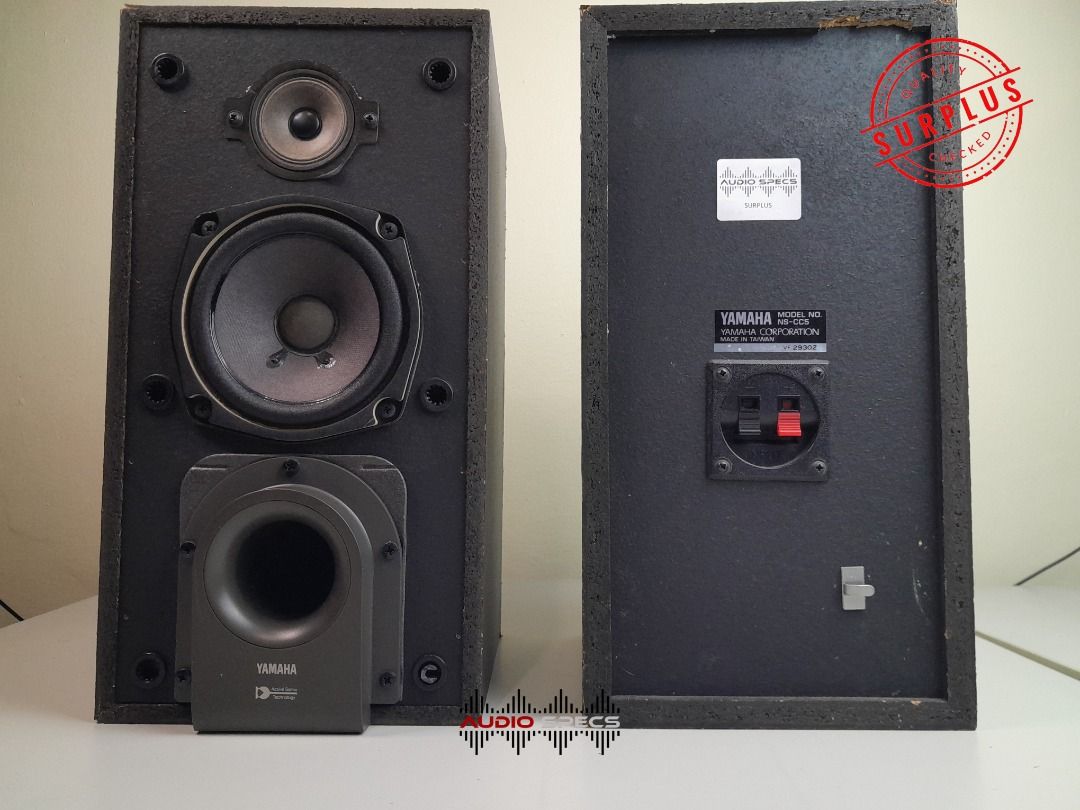 YAMAHA NS-CC5 2-way Front Ported HiFI Speakers (Category: Soundbars, Speakers & Amplifiers) located in Quezon City. Submitted by allanpauco (Listing ID 1308928421, Image 2). Description: 🔥YAMAHA NS-CC5 2-way Front Ported HiFI Speakers🔥 Yamaha Corporation Made in Taiwan P 2800 📌Slightly used in very good sounding condition 👌 📌Smooth Bass reflex, for SQ , 2-way front ported 📌Slight wear tear as shown sa photo Dimensions: 7.21in(L) x 7in(W) x 