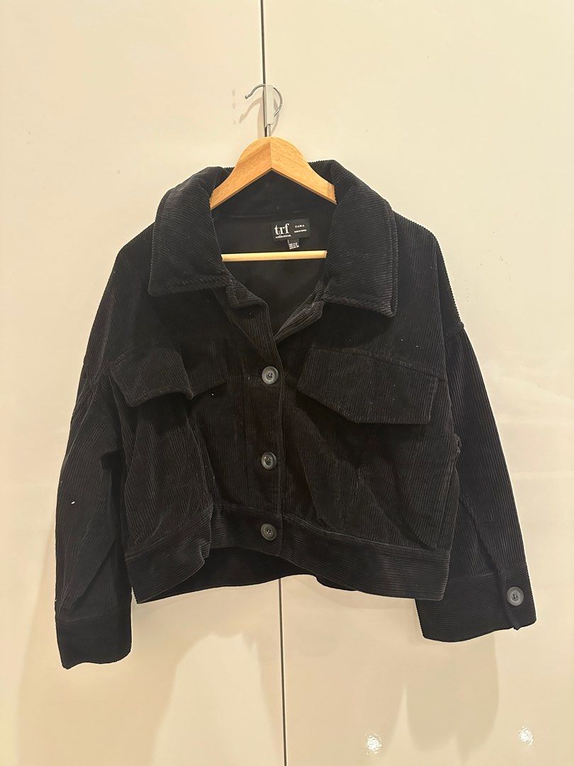 Zara black corduroy jacket