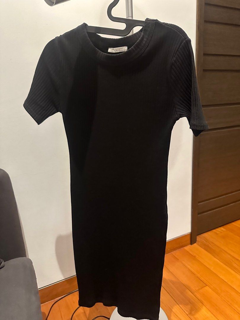navy blue dress for baby girl Zara Dress Black Short Trafaluc Autumn -Winter 17-18 Knit main image 0