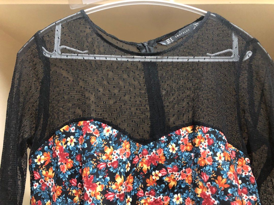 Zara floral mesh dress (Category: Dresses) located in Bacoor. Submitted by wendys34 (Listing ID 1308837805, Image 2). Description: Rfs: Not my type. Decluttering Buyer will shoulder the SF.